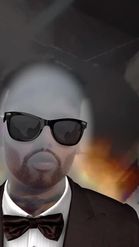 Preview for a Spotlight video that uses the Suit & Tie On Fire! Lens