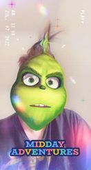 Preview for a Spotlight video that uses the Grinch 3D 2020 Lens
