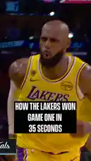 Watch the highlights from the Los Angeles Lakers' Game 1 victory. This breakdown features crucial plays, player performances including LeBron James, Anthony Davis, Austin Reaves, and Rui Hachimura, and the final score against the Houston Rockets. by @lakerssnaps with Original Sound by lakerssnaps