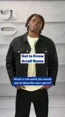In this 'Get to Know Arvell Reese' segment, the New York Giants player answers fan questions about his game, favorite movie, and more. He describes his defensive style as 'the whole defense,' shares his Instagram handle 'arvxll', and reveals his go-to movie is 'Friday'. This short-form content offers fans a personal look at the athlete. by @newyorkgiants with newyorkgiants by Original Sound