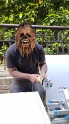 Preview for a Spotlight video that uses the Chewbacca StarWars Lens