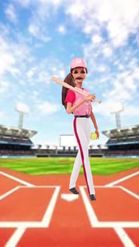 Preview for a Spotlight video that uses the Barbie Baseball Lens