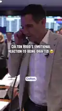 Witness the raw emotion as Colton Hood receives his NFL draft call from the New York Giants. This split-screen video captures the moment he learns he's been selected, showing his heartfelt conversation with his coach and his immediate reaction alongside his family. by @newyorkgiants with newyorkgiants by Original Sound