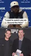 In this viral clip from a Dallas Cowboys press conference, star linebacker Micah Parsons humorously responds to a question about player development. When asked if he sees a similar challenge to a past situation, he deadpans, "I used to watch you on Around the Horn." The video then cuts to a photo of Parsons and host Max Kellerman, confirming his joke was directed at the ESPN show. This moment of sports media satire showcases Parsons' sharp wit and connection with fans. by @yahoosports with Original Sound by yahoosports