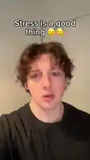 In this short-form content piece, Noah Cloud discusses the concept that stress can be a positive force, sharing insights on maintaining emotional stability even during high-pressure situations. The video uses text overlays like 'Stress is a good thing' and 'you can still have emotional stability while being stressed' to reinforce his message. by @cloud_ventures with cloud_ventures by Original Sound