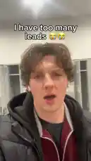 In this vlog-style video, entrepreneur Noah Cloud discusses his overwhelming number of business leads, showing a live demo of his 'Progress Podio' dashboard and a Discord server chat where he manages them. He invites viewers to comment 'closer' if they're interested in learning more about his process. by @cloud_ventures with cloud_ventures by Original Sound