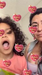 Preview for a Spotlight video that uses the Mother's Day Heart Lens