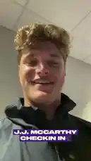 In this exclusive behind-the-scenes look, Minnesota Vikings quarterback J.J. McCarthy gives a personal check-in from the team's locker room. He shares his thoughts and energy with fans, offering a direct connection to the player and the team environment. by @vikings with Original Sound by vikings
