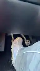 This POV clip captures the experience of driving a manual transmission car during a rainy night. It starts with a close-up of feet operating the clutch and brake pedals, then cuts to an exterior view of the vehicle navigating slick streets illuminated by streetlights. The scene authentically portrays the added difficulty and focus required to manage a stick shift in wet conditions. by @horsepwrhills with horsepwrhills by Original Sound