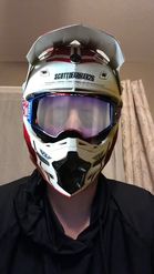 Preview for a Spotlight video that uses the Motocross Helmet Lens