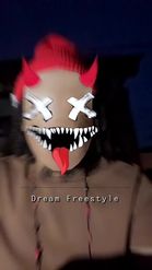 Preview for a Spotlight video that uses the Devil Cartoon Face Lens