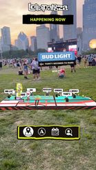 Preview for a Spotlight video that uses the Lollapalooza Chicago 2023 AR compass Lens