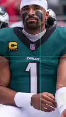 Watch the Philadelphia Eagles' quarterback and other key players in their iconic green jerseys during a game day moment. This video captures the intensity and focus of the team's leadership, including the captain with the 'C' patch, as they prepare for the next play. by @eagles with Original Sound by eagles