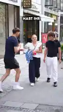 A street challenge hosted by Finnel asks young people if they have rich parents. They must call their mother or father and ask for money to buy a luxury item. The person who gets the highest amount wins €100. Watch as participants try to convince their parents, leading to hilarious and unexpected results. by @finnel with Original Sound by finnel