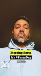 Preview for a Spotlight video that uses the Piercing Pasta Lens