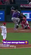 Watch the thrilling moment as TJ Rivera hits a walk-off home run for the Angels. The crowd erupts as the ball clears the wall, sealing the victory. This is not your average homer! by @mlb with Original Sound by mlb