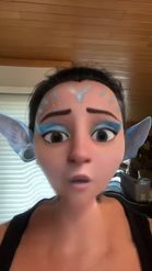 Preview for a Spotlight video that uses the Cartoon Avatar Lens