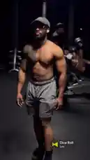Watch as fitness influencer Cole demonstrates his impressive physique in a dimly lit gym setting. He performs a series of dynamic poses, showcasing his muscular back, shoulders, and arms from multiple angles. The video captures his confident movements and defined muscle definition, highlighting the results of dedicated training. by @jcoleworld00 with Dice Roll by Lelo