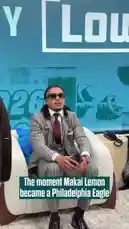 Witness the raw emotion as Makai Lemon officially becomes a Philadelphia Eagle. The video captures his heartfelt reactions, including a tearful embrace with family and staff, during a public announcement event sponsored by Lowe's. by @eagles with Original Sound by eagles