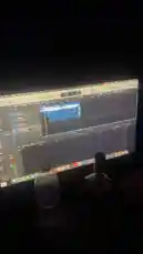 This close-up view shows a music producer actively editing tracks in a digital audio workstation (DAW). The screen displays multiple audio clips arranged on a timeline, with the playhead moving through the project. This provides an intimate look at the process of modern music creation and sound engineering. by @nascarfeezy with Original Sound by nascarfeezy