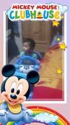 Preview for a Spotlight video that uses the Baby Mickey Frame Lens