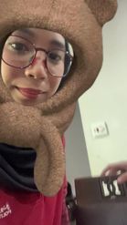 Preview for a Spotlight video that uses the teddy bear hat Lens