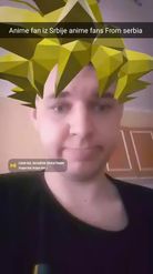 Preview for a Spotlight video that uses the SuperSayan Goku Lens