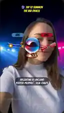 Watch a step-by-step demonstration of a new augmented reality filter that predicts the outcome of the Argentina vs England football match. This interactive feature allows users to 'summon' a mystical oracle for a fun prediction. by @snapdevelopers with original sound