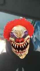 Preview for a Spotlight video that uses the Scary Clown Lens