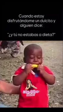 This viral moment captures a young boy's priceless reaction after being asked if he's on a diet while eating a snack. His confused and slightly offended expression perfectly illustrates the universal annoyance of unsolicited comments about food choices. This relatable and humorous clip has become a popular meme template. by @kastielagarcia with kastielagarcia by Contains: Funny Song - Funny Song Studio, Sounds Reel and Thomas Hewitt Jones