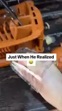 In a hilarious kitchen moment, a man tries to help remove a tight bracelet but accidentally gets blue dish soap all over his hands. Watch his confused and then realization-filled reaction unfold! by @eirakoze64 with Original Sound by papakojoad