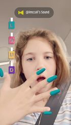Preview for a Spotlight video that uses the I Love My Nails Lens