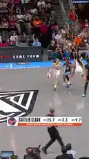 Witness Caitlin Clark's incredible skills in action during her WNBA Eastern Conference Player of the Week performance. This fast-paced highlight reel captures her signature step-back threes, powerful drives to the basket, and clutch plays against top competition. See the future star of women's basketball dominate the court. by @wnba with Original Sound by wnba