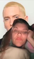 Preview for a Spotlight video that uses the Eminem Backround Lens
