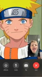 Preview for a Spotlight video that uses the Facetime Naruto Lens