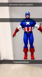 Preview for a Spotlight video that uses the Captain America Lens