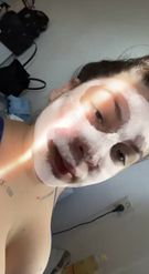 Preview for a Spotlight video that uses the Beauty Mask Lens