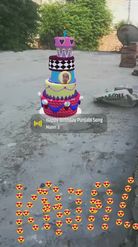 Preview for a Spotlight video that uses the Epic Birthday Cake Lens