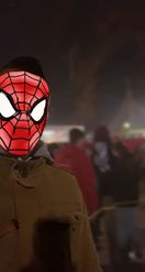 Preview for a Spotlight video that uses the Spider-Man Mask v3 Lens