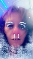 Preview for a Spotlight video that uses the Icicle Face Lens