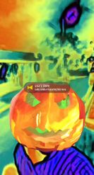 Preview for a Spotlight video that uses the Pumpkin Glitch Lens
