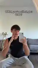 This humorous short features a young man reacting to the question 'WAIT, you're still single? WHY?' He then cuts to a dramatic movie scene of a warrior being pelted by arrows, visually representing his feeling of being overwhelmed by Cupid's arrows. The contrast between his mundane reality and the epic battle creates a comedic effect. by @twinksebass with Original Sound by Contains: Training Season (Live from the Royal Albert Hall) - Dua Lipa