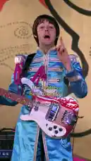 This footage captures The Beatles performing their hit song 'Hello, Goodbye' live. The band members are seen in their iconic colorful Sgt. Pepper uniforms, playing their instruments and singing on stage. by @thebeatles with Original Sound by Contains: Hello, Goodbye (Remastered 2009) - The Beatles