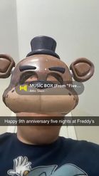 Preview for a Spotlight video that uses the Freddy Mask FNAF Lens
