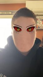 Preview for a Spotlight video that uses the Demon Slayer Face Lens
