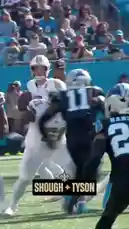 Witness the electrifying clash between Shough and Tyson in this intense NFL game highlight. The action unfolds with a quarterback under pressure, a deep sideline pass attempt, and the crowd erupting in excitement. This thrilling sequence captures the essence of professional football. by @nfl with Original Sound by nfl