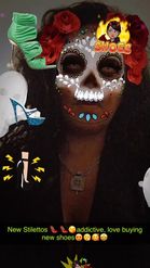 Preview for a Spotlight video that uses the Sugar Skull Lens