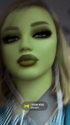 Preview for a Spotlight video that uses the Cartoon She HULK Lens