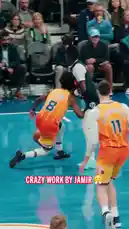 Watch Jamir Johnson deliver 'crazy work' on the court for the Washington Wizards. This fast-paced clip captures his dynamic crossover, powerful drive to the basket, and a successful layup against a defender, showcasing elite-level skill and athleticism. by @washwizards with original sound