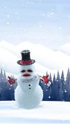 Preview for a Spotlight video that uses the Dancing Snowman Lens